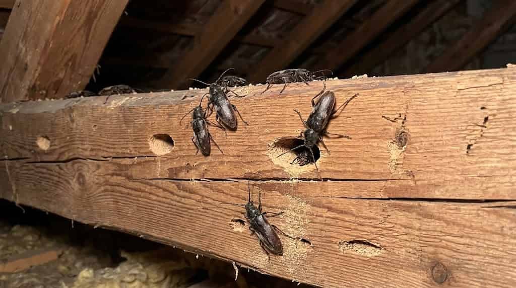 Capricorne des maisons bois